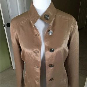 Chico’s Gold Metallic Jacket